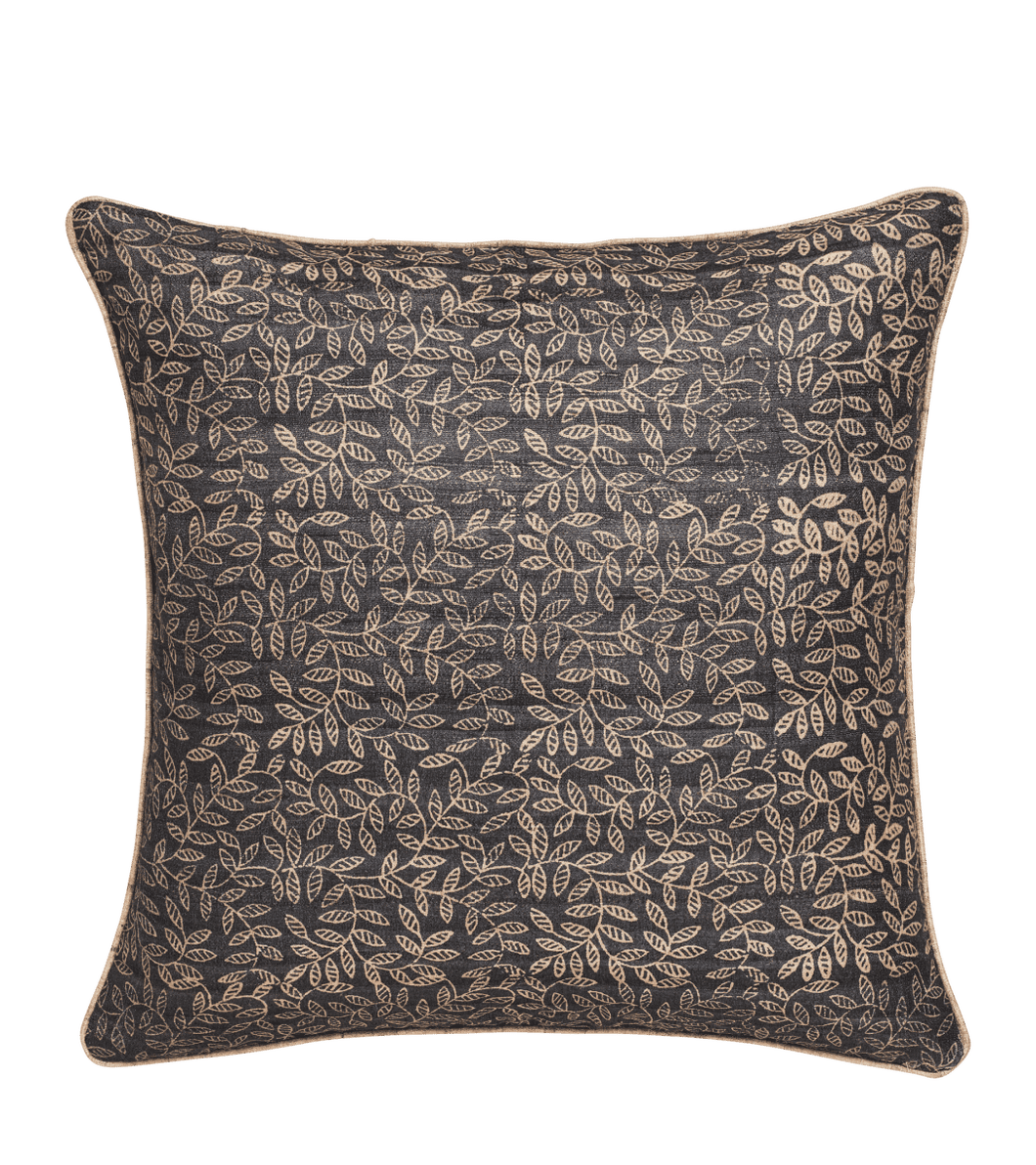 Hadspen Cushion Cover With Piping - Soot