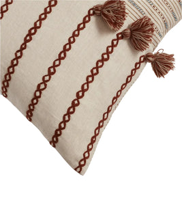 Morse Cushion Cover - Natural/Brown - LOW STOCK