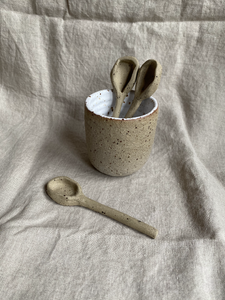 Carved Speckled Teaspoons