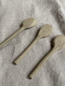 Carved Speckled Teaspoons