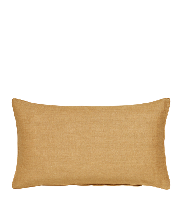 Plain Linen Pillow Cover - Dijon