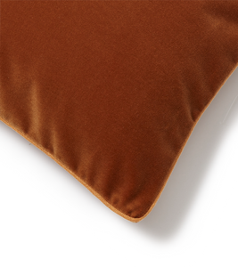 Plain Velvet Cushion Cover - Camel