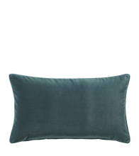 Plain Velvet Cushion Cover, Rectangular - Air Force Blue